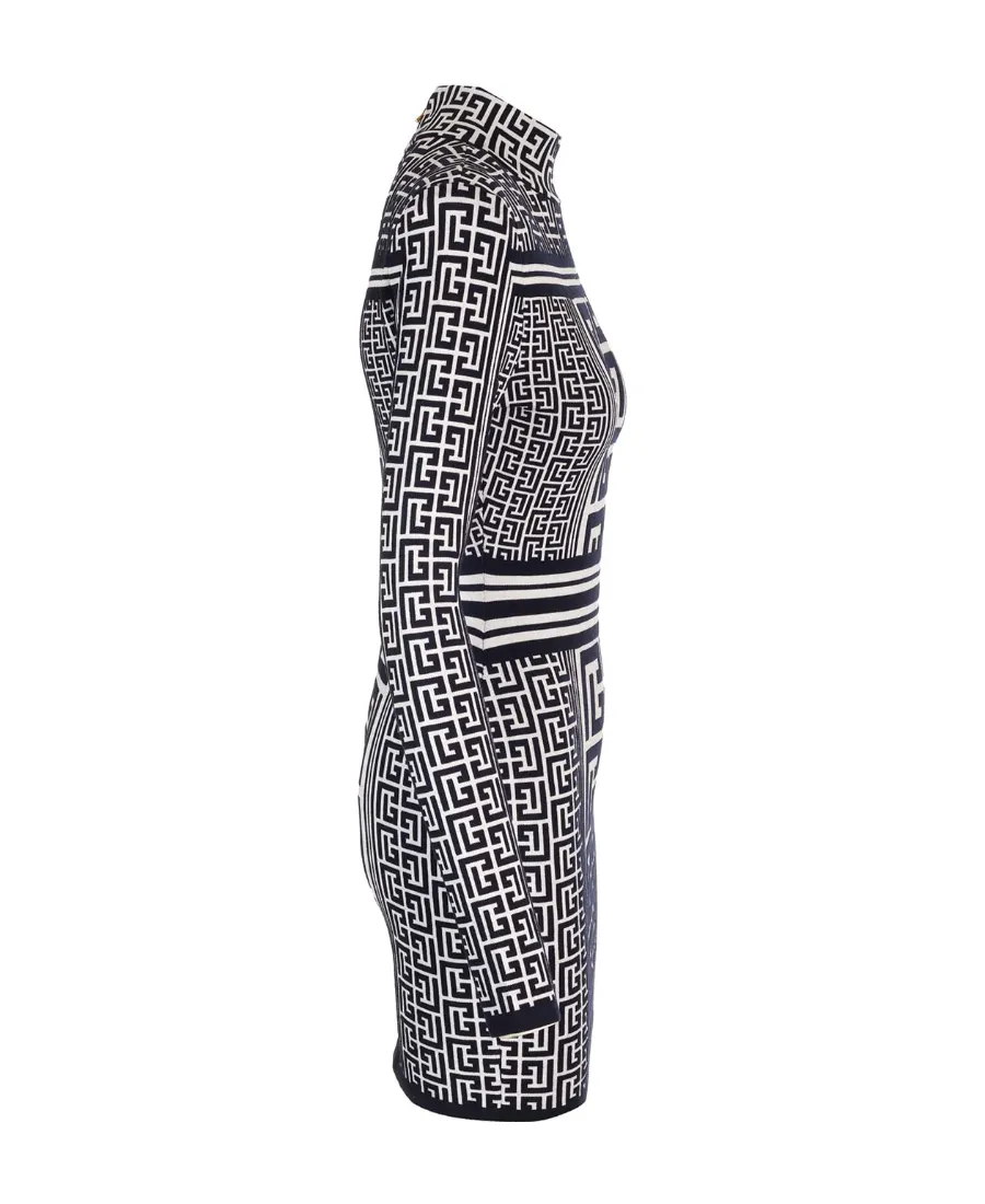 Monogram Knitted Mini Dress
