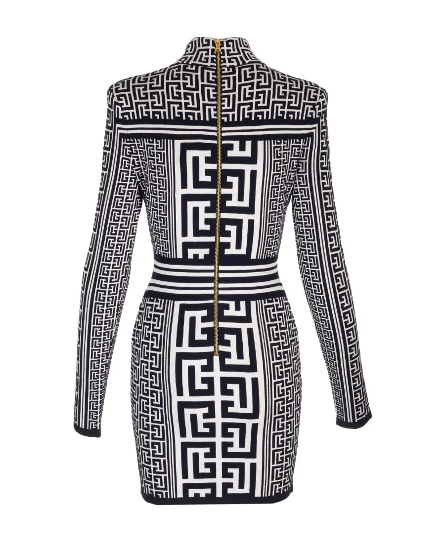 Monogram Knitted Mini Dress