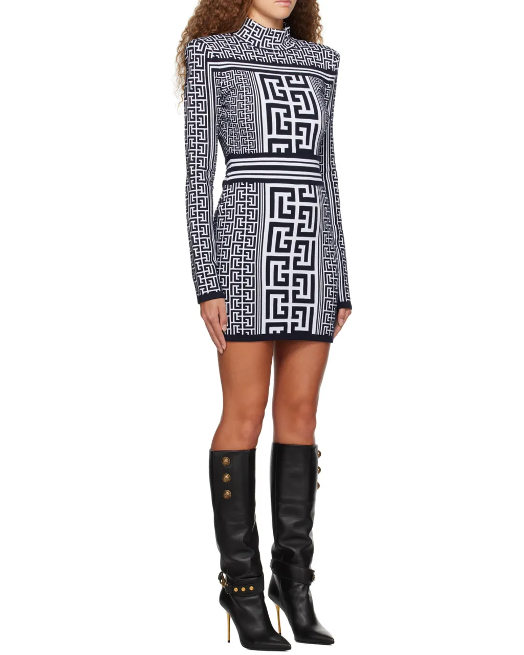 Monogram Knitted Mini Dress
