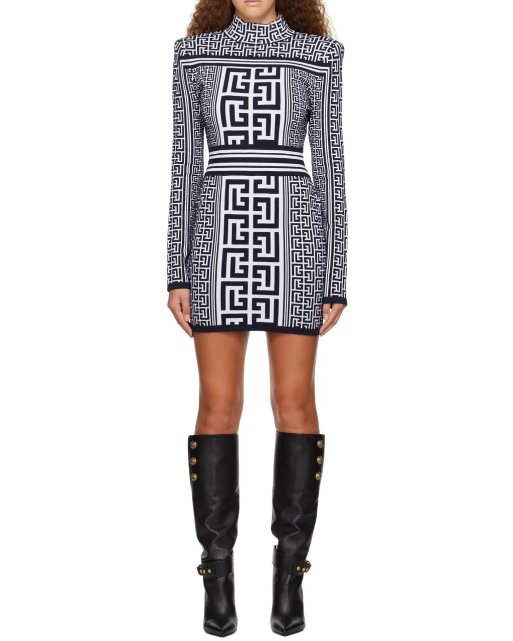 Monogram Knitted Mini Dress