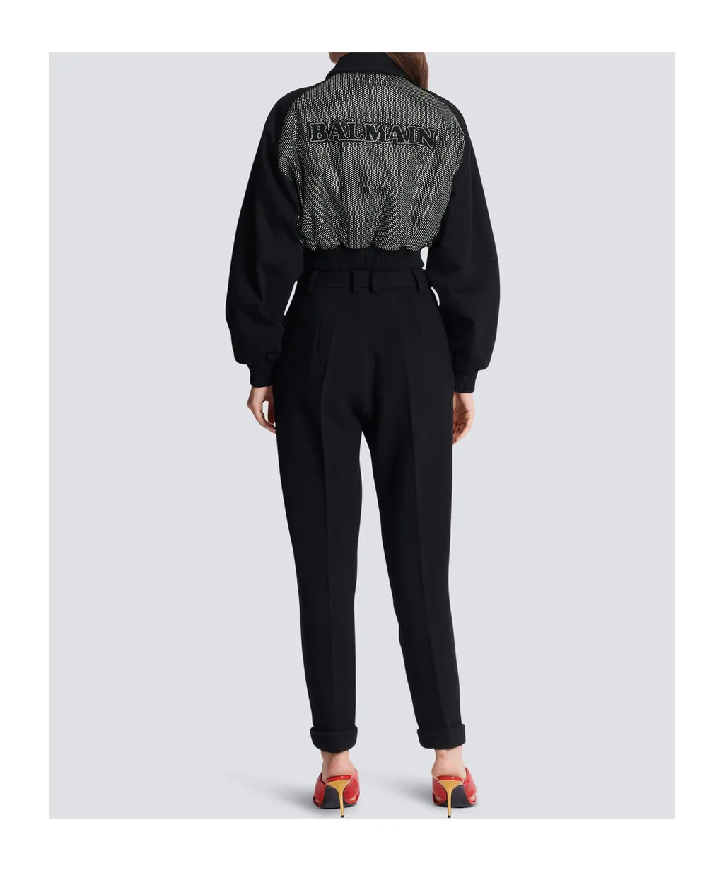 High-Rise Tapered Trousers