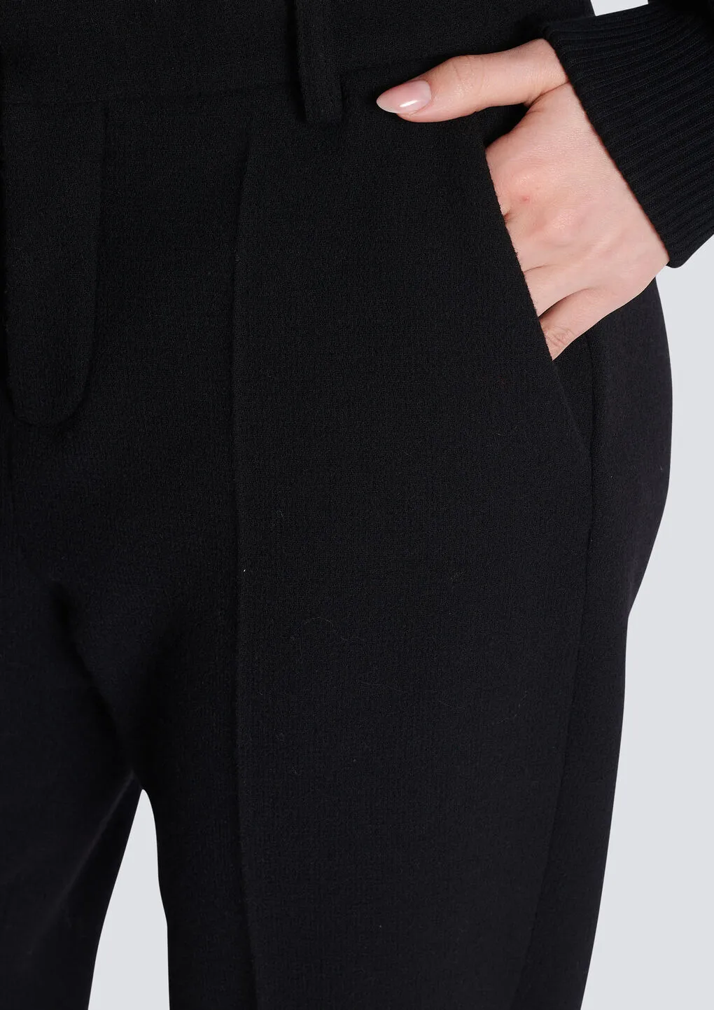 High-Rise Tapered Trousers