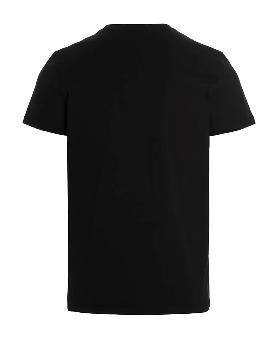 Flocked Logo Crewneck T-Shirt