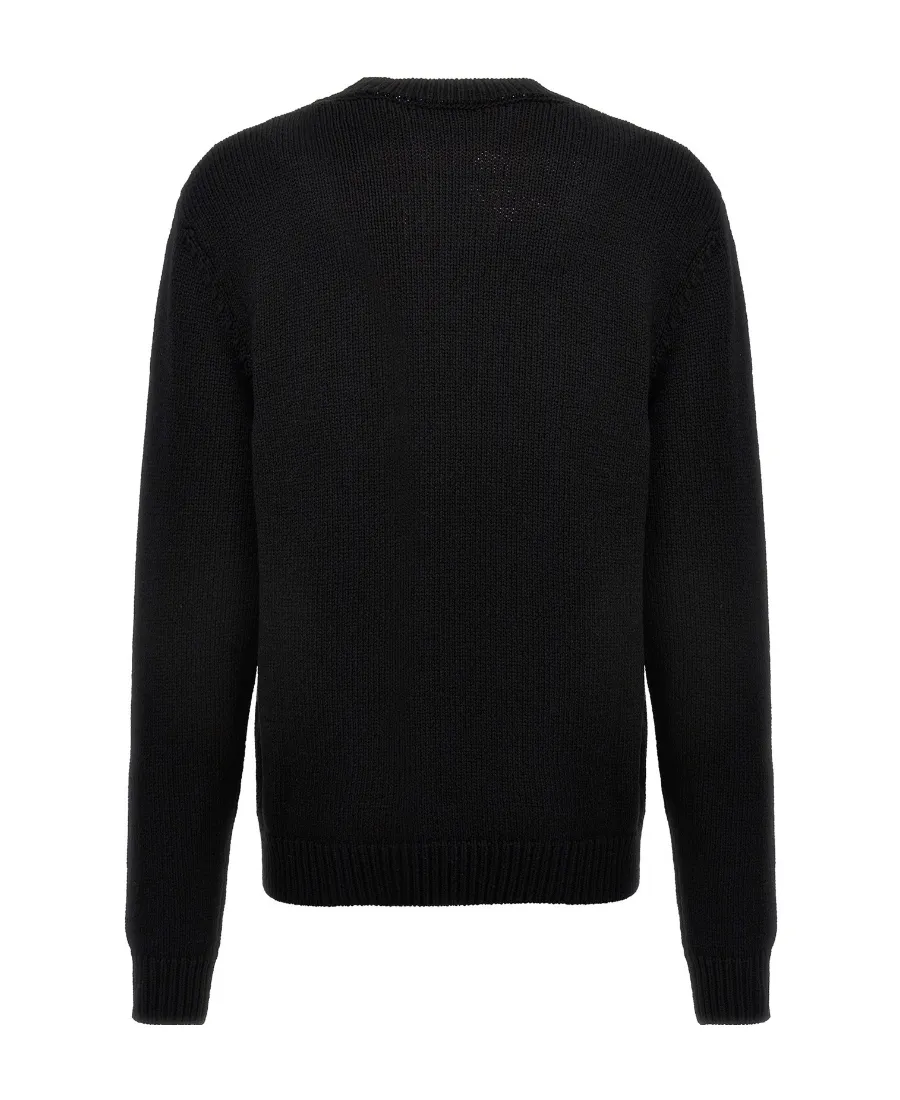 Logo Intarsia Knit Crewneck Jumper