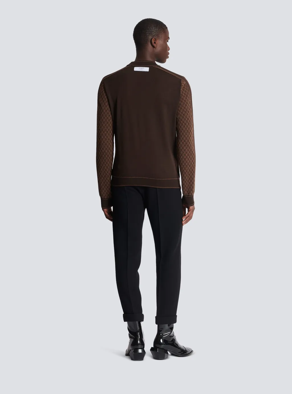 Long-Sleeved Mohair Sweater