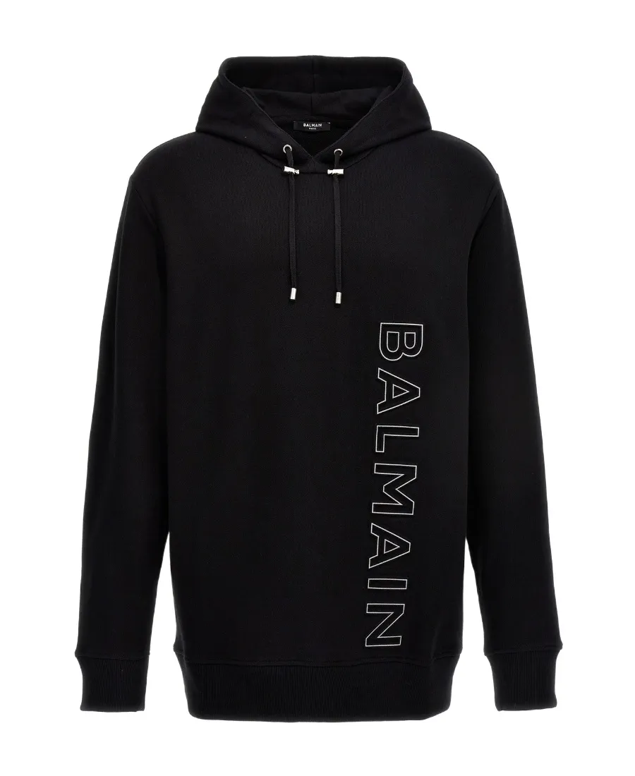 Logo Embossed Drawstring Hoodie