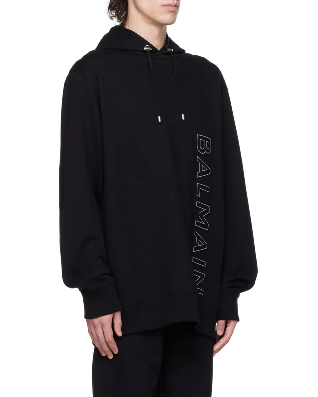 Logo Embossed Drawstring Hoodie
