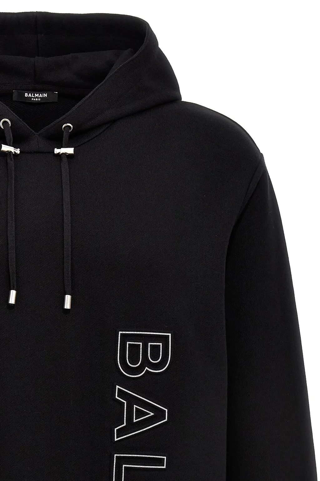 Logo Embossed Drawstring Hoodie