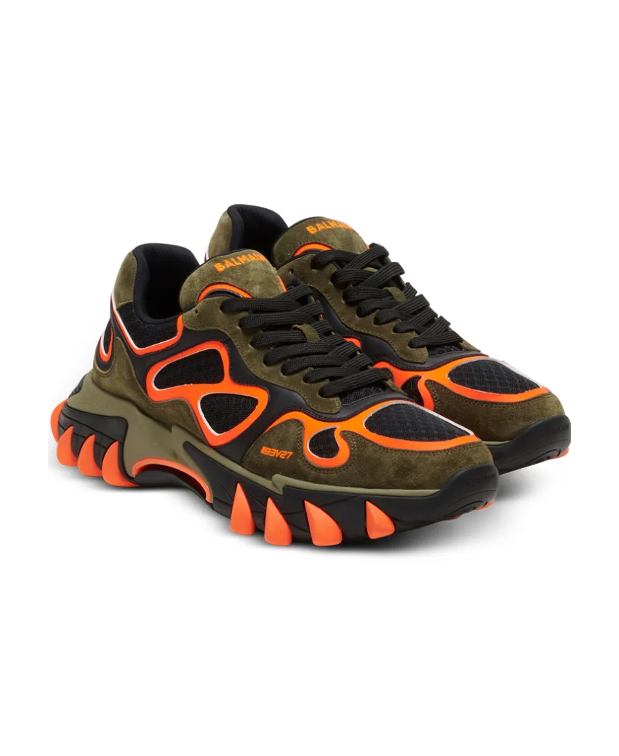 B-East Trainers In Leather And Mesh