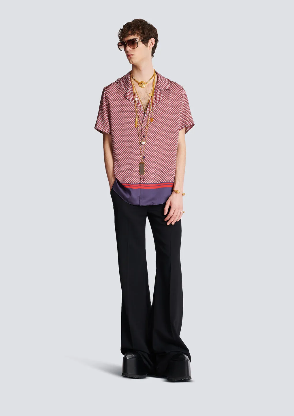 Mini Monogram-Printed Shirt