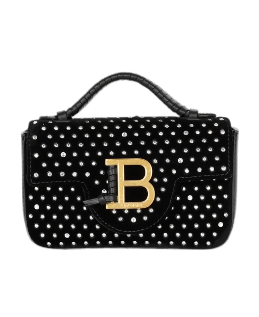 B-Buzz Mini Velvet And Crystal Bag