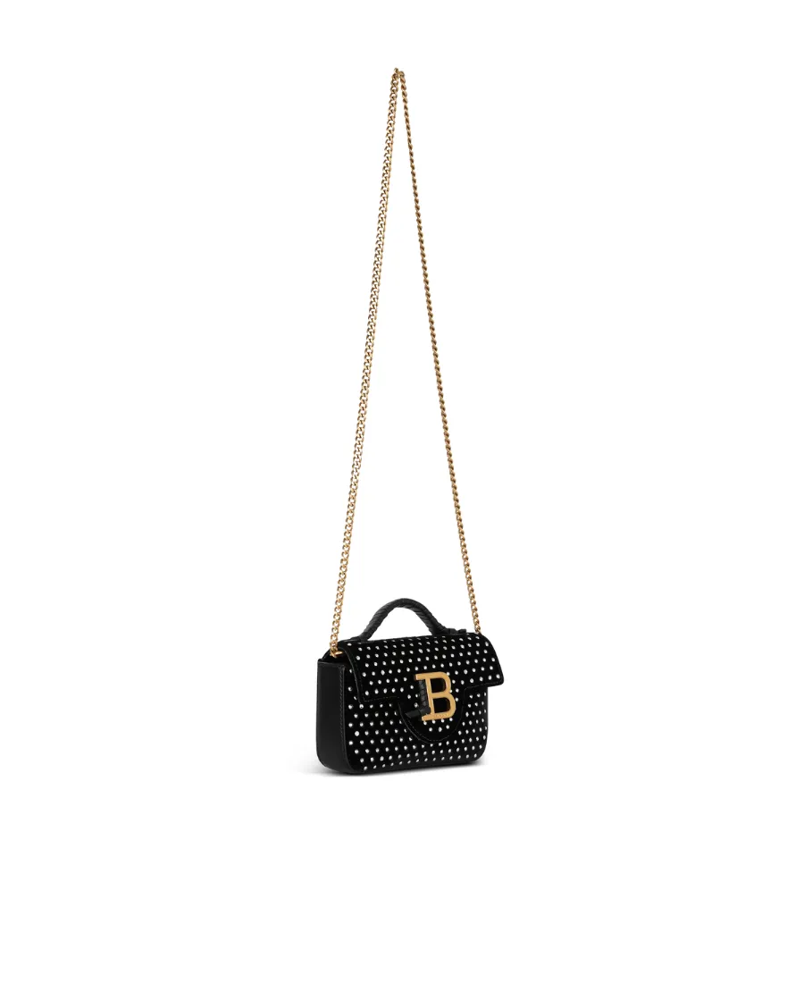B-Buzz Mini Velvet And Crystal Bag