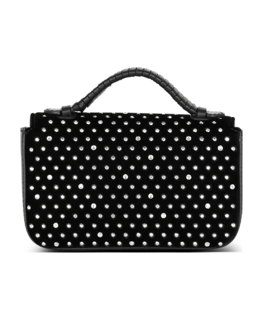 B-Buzz Mini Velvet And Crystal Bag