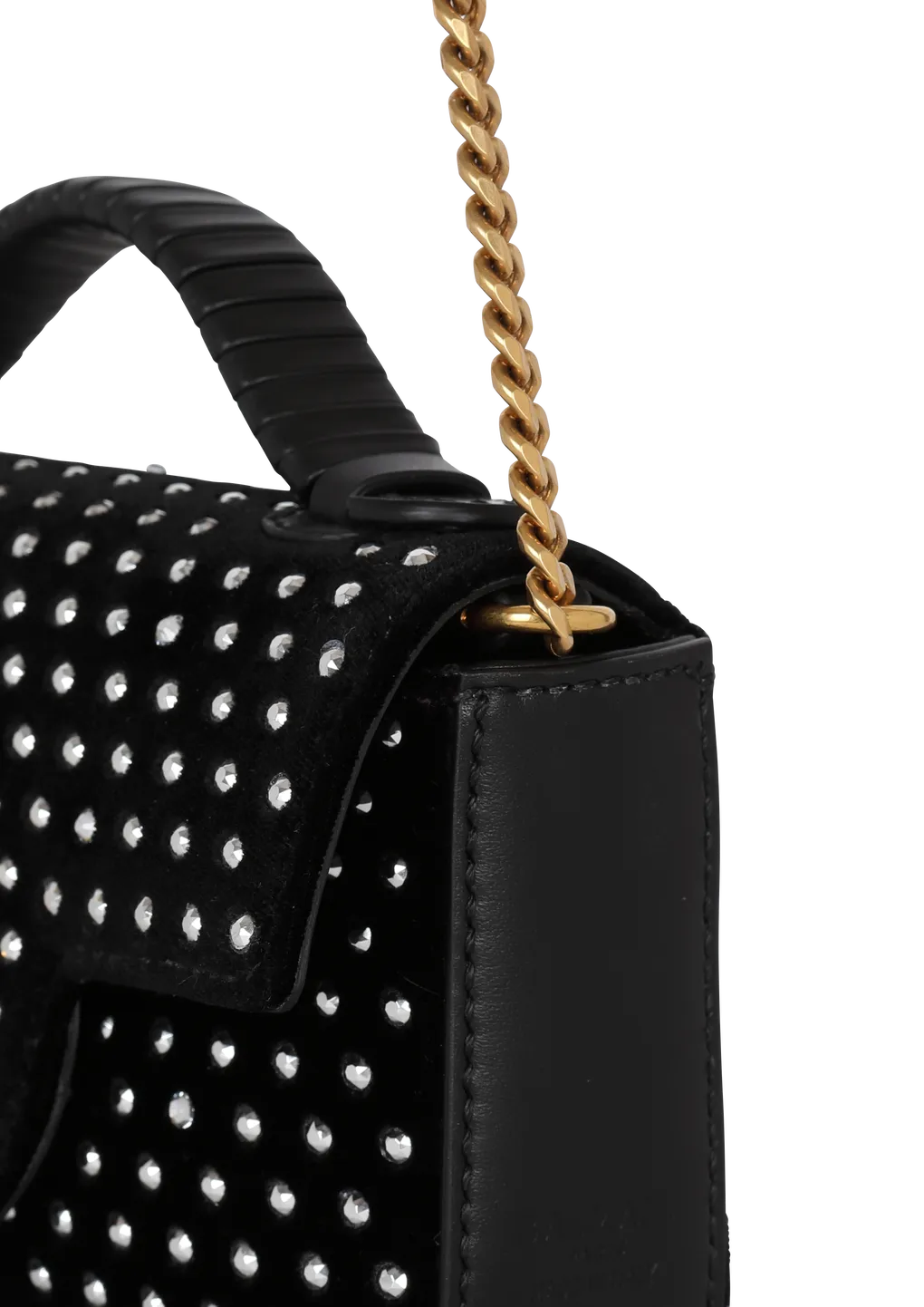 B-Buzz Mini Velvet And Crystal Bag