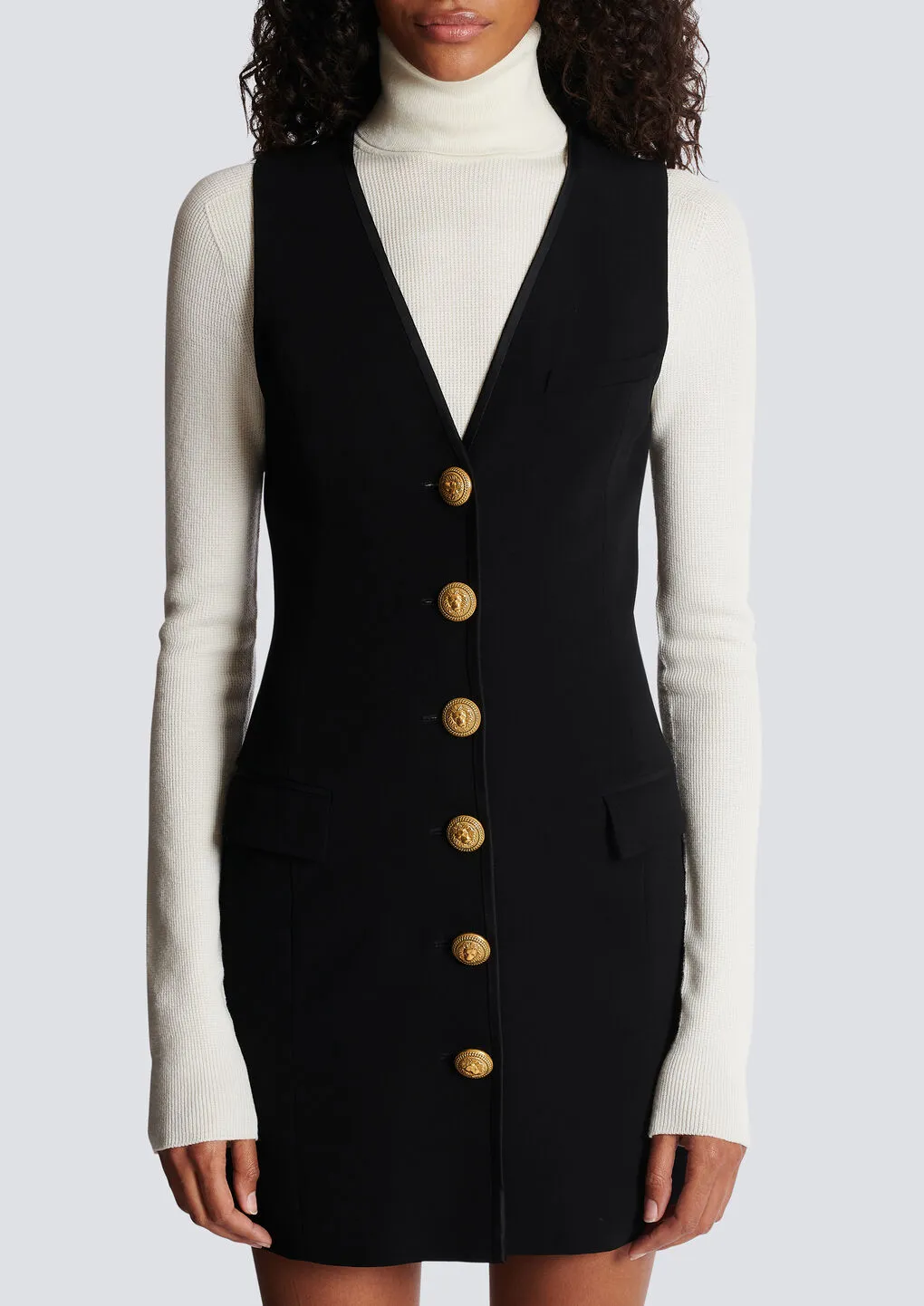 Sleeveless Crepe Dress