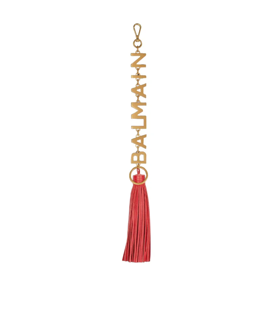 Leather Pompom Charm