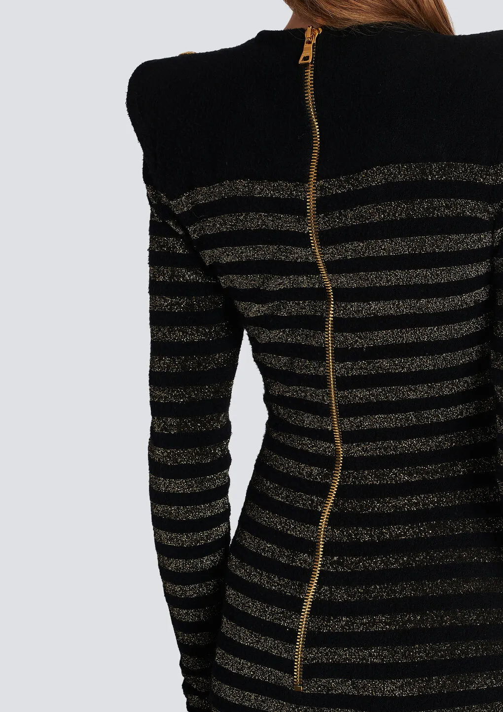 Striped Lurex Jersey Dress