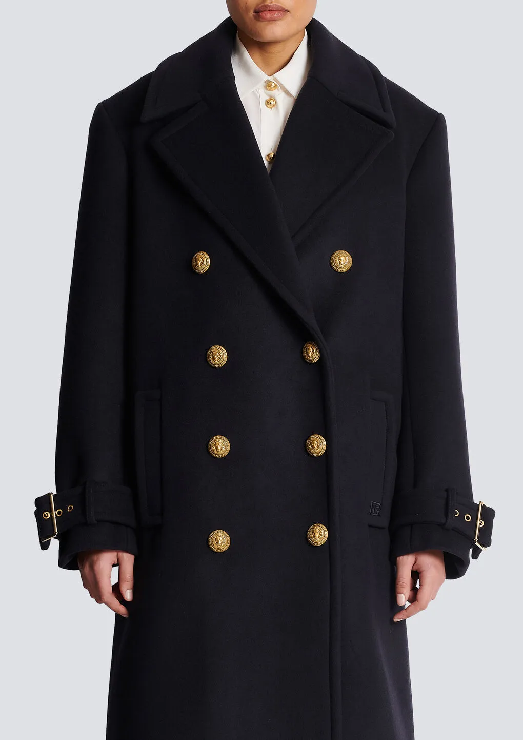 Oversized Double-Breasted Coat
