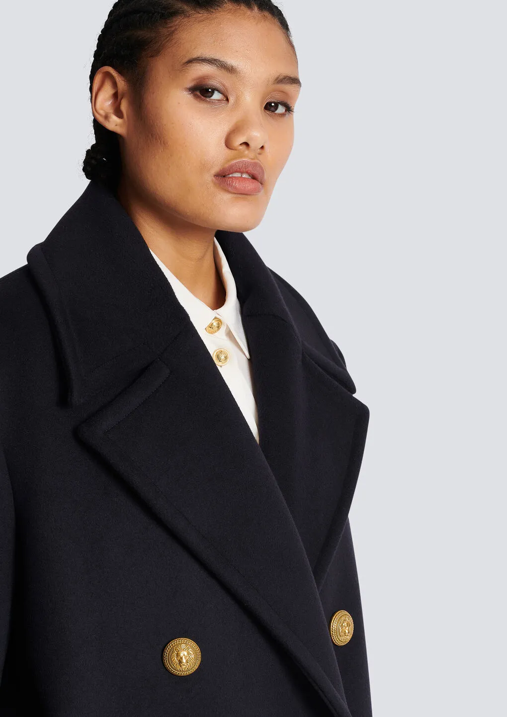 Oversized Double-Breasted Coat