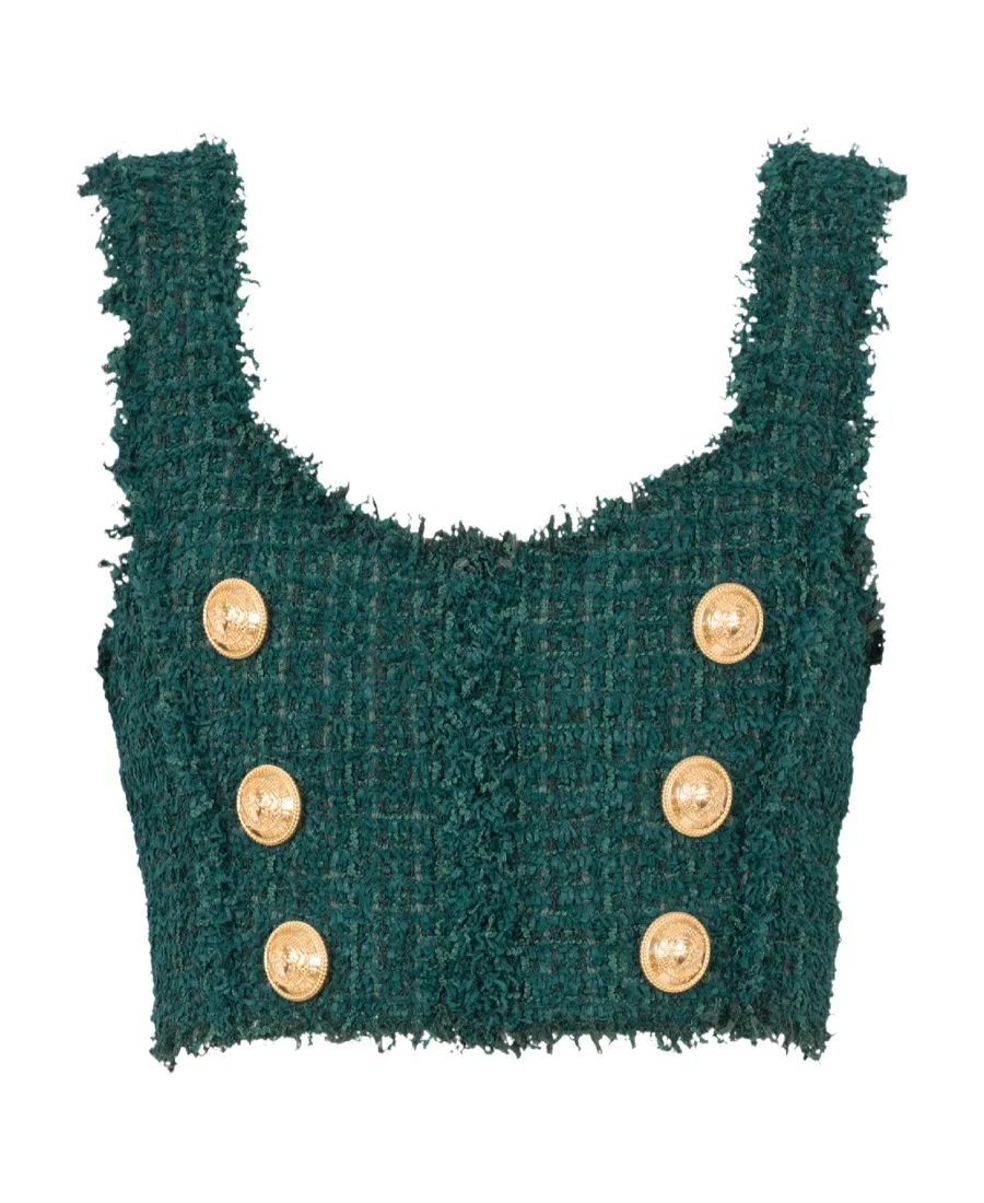 Tweed Crop Top