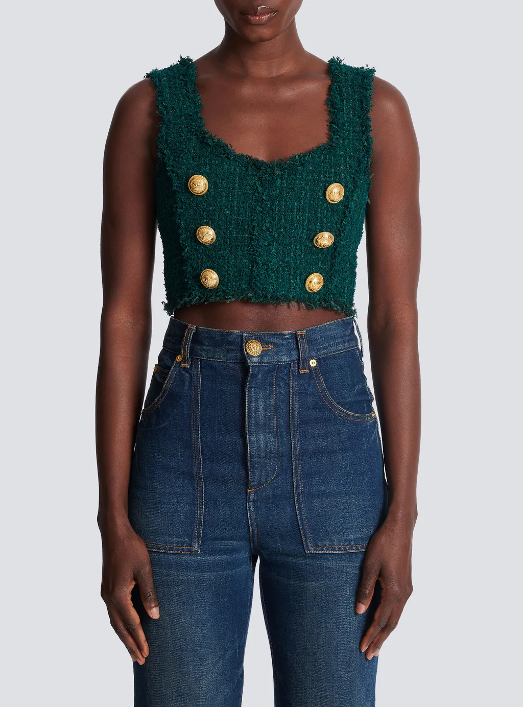 Tweed Crop Top