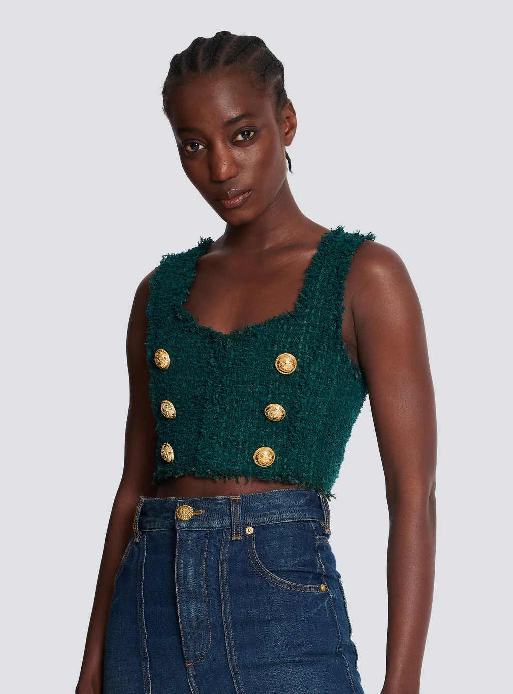 Tweed Crop Top