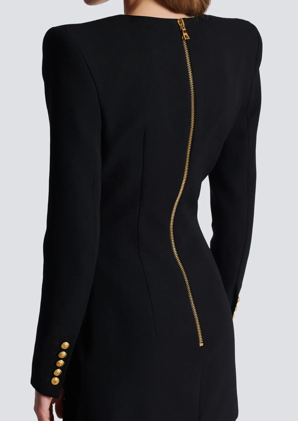 Wrap Dress With Decorative Buttons