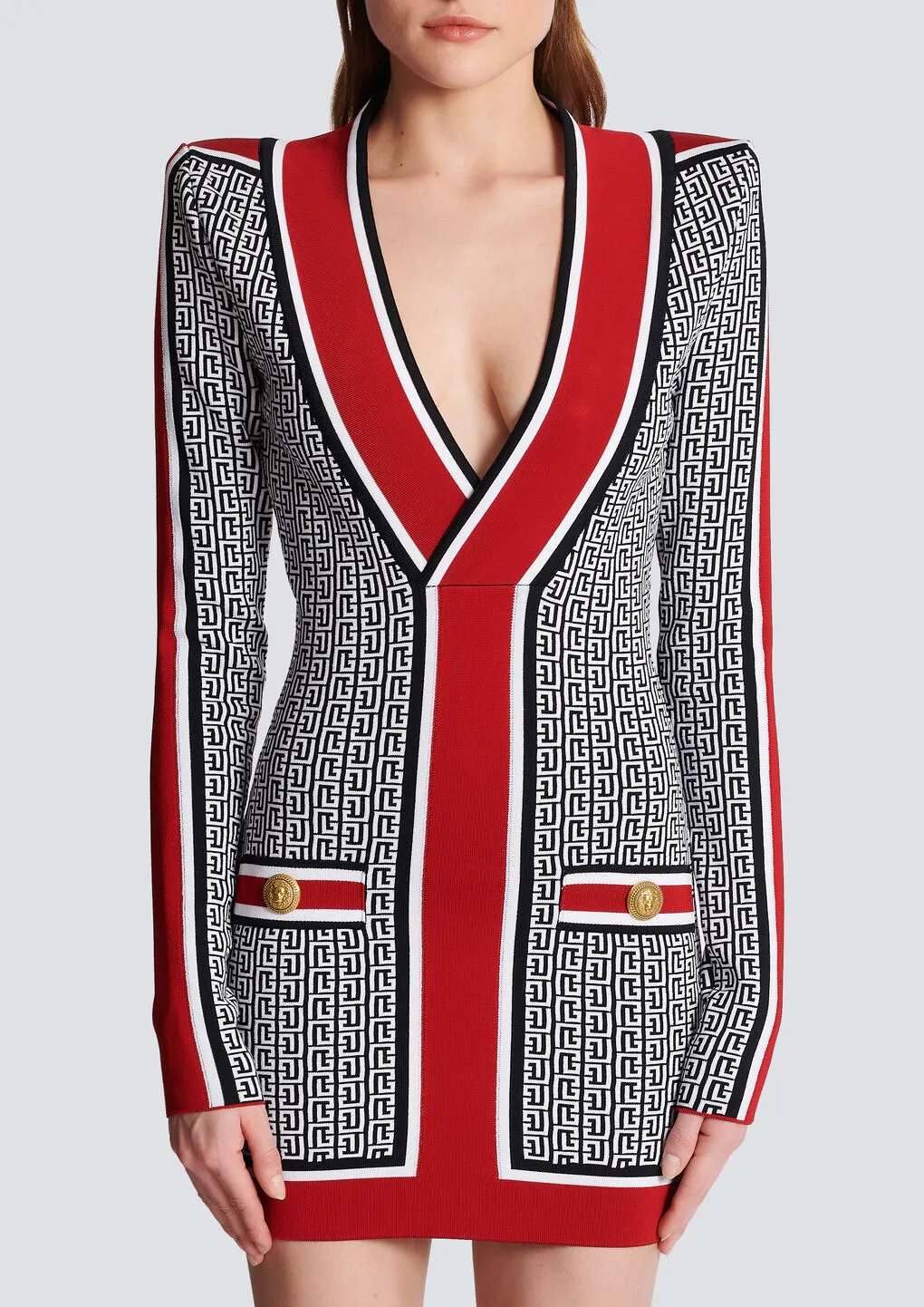 Monogrammed Jacquard Dress