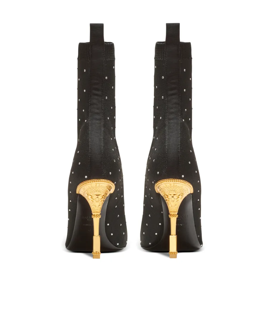 Moneta Embellished Heeled Ankle Boots
