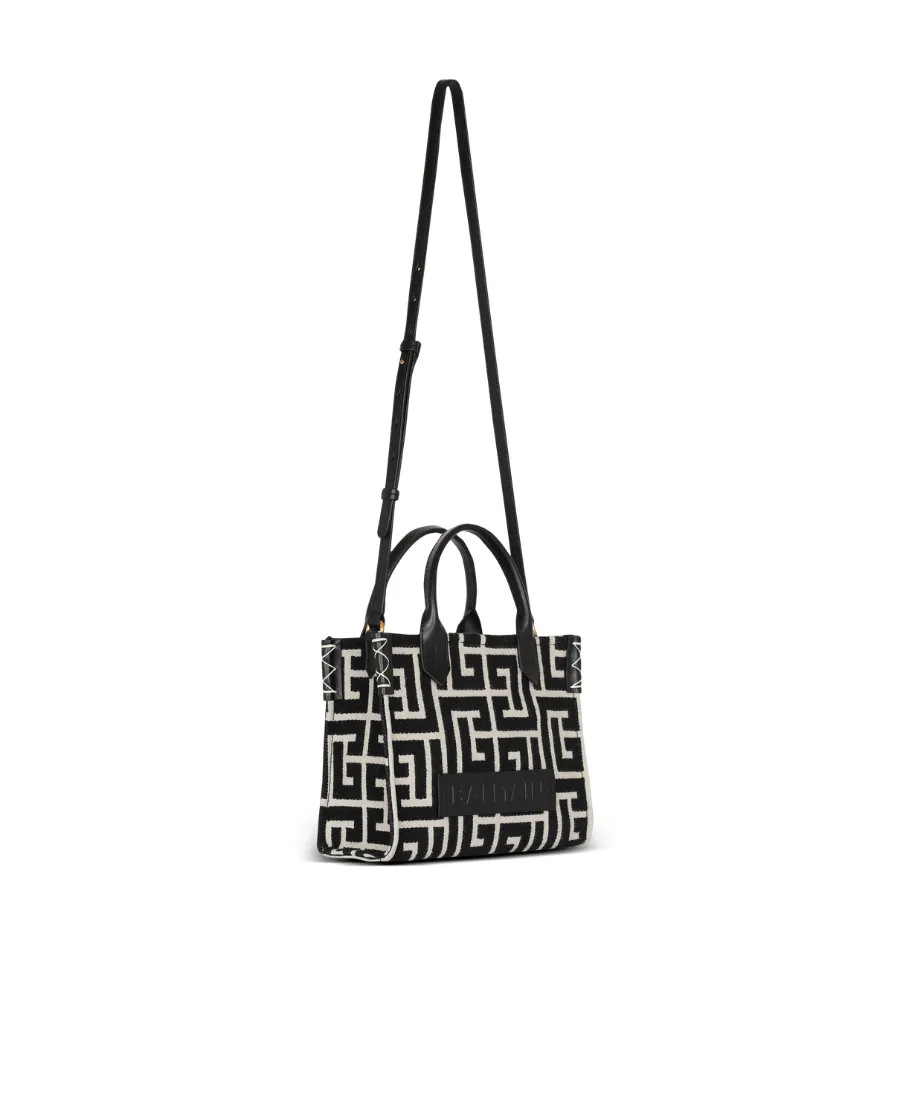 B Army Monogram Jacquard Small Tote Bag