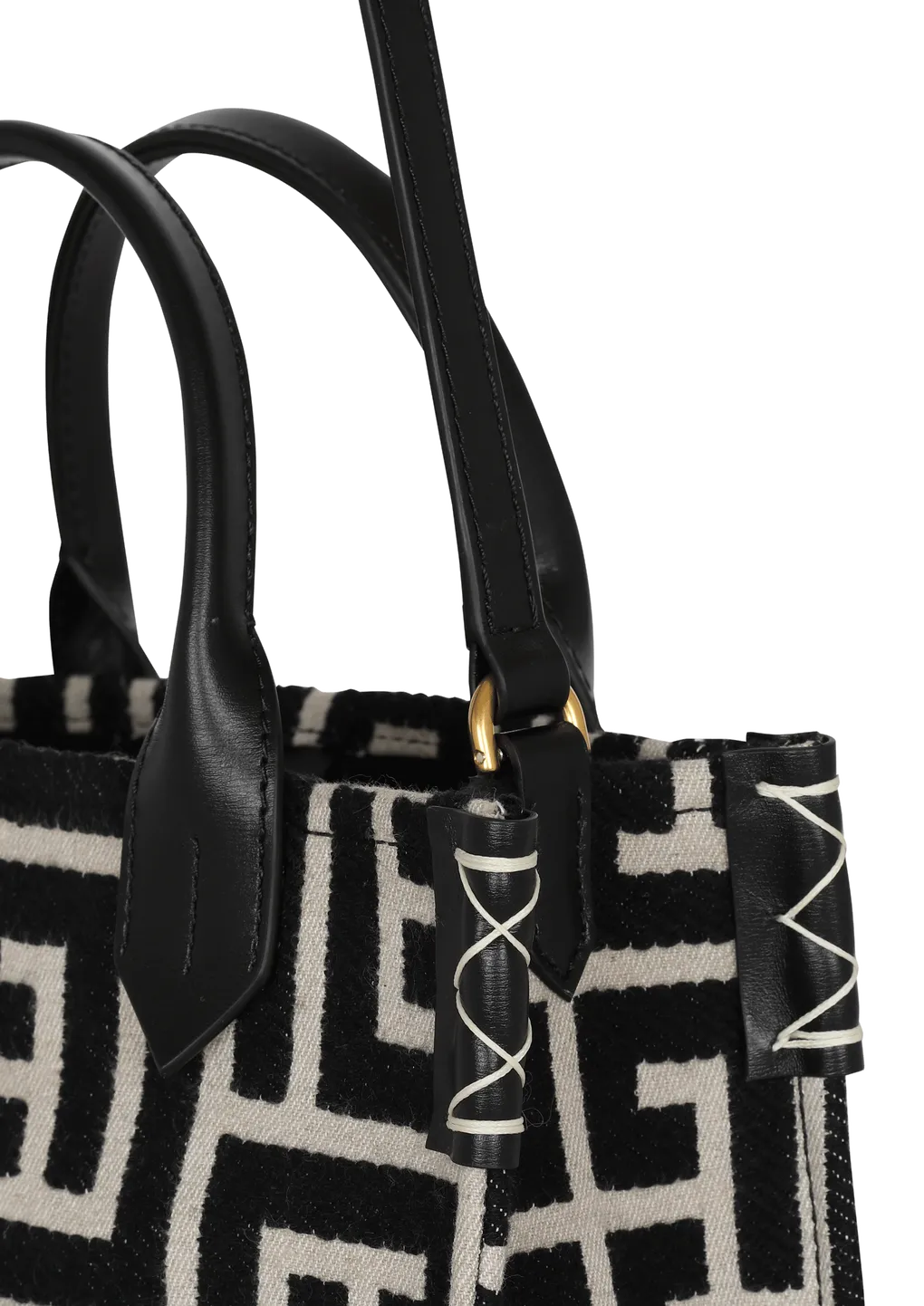 B Army Monogram Jacquard Small Tote Bag