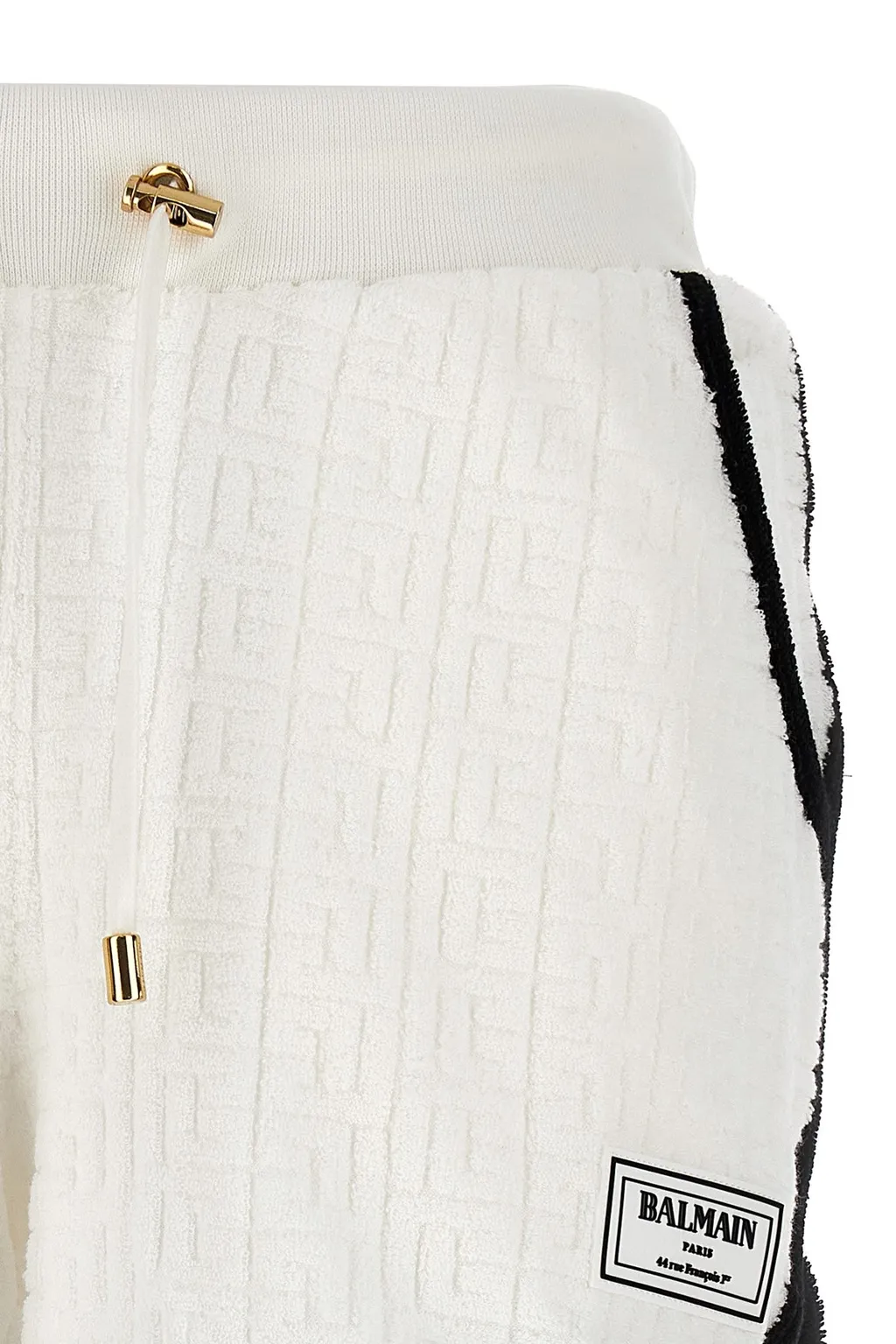 Monogram-Motif Towel-Finish Shorts