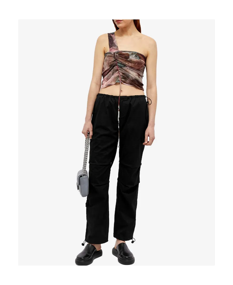 One-Shoulder Pattern Vest