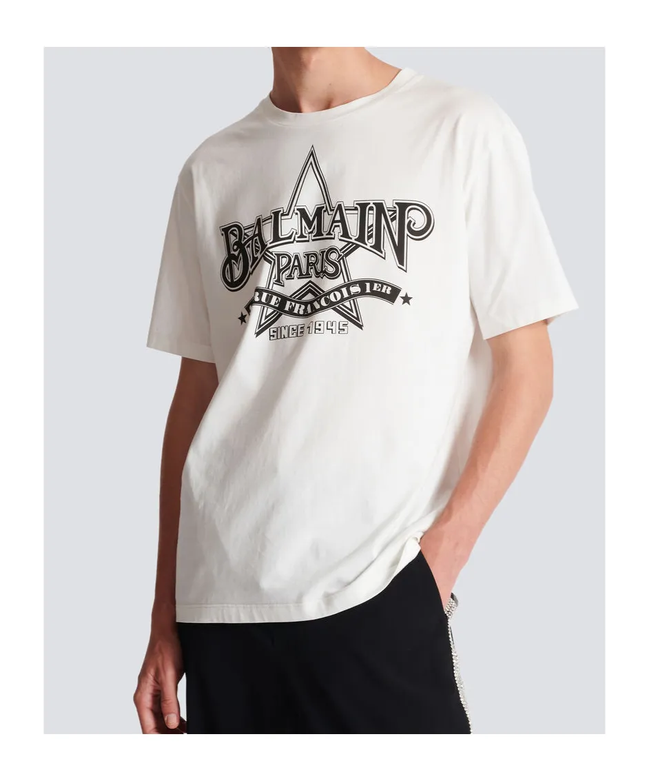 Star Printed Crewneck T-Shirt