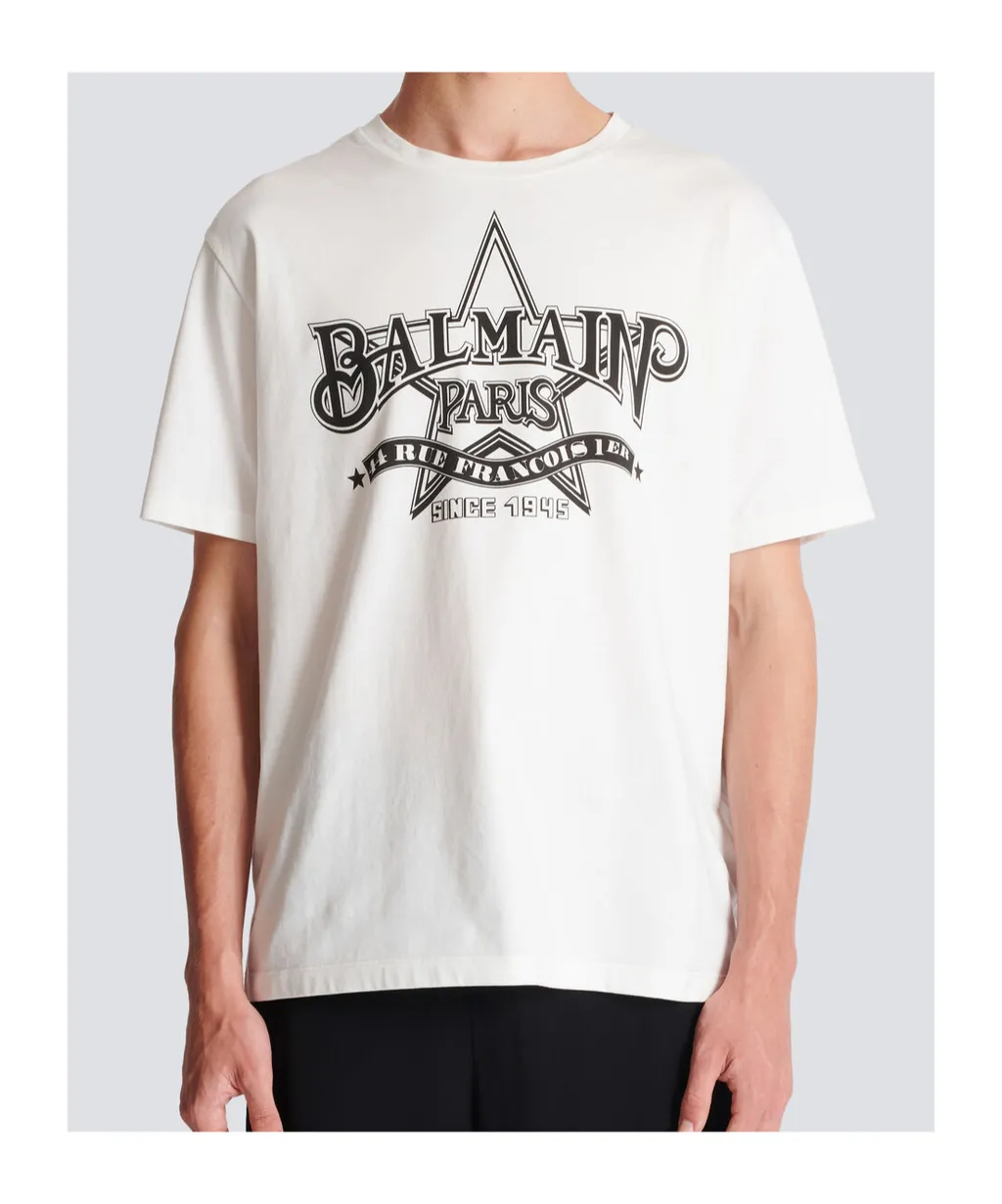 Star Printed Crewneck T-Shirt