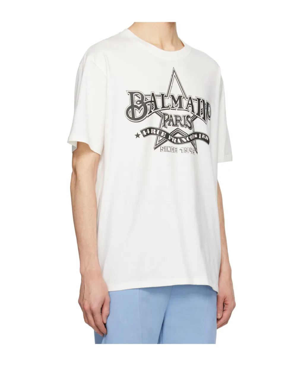 Star Printed Crewneck T-Shirt