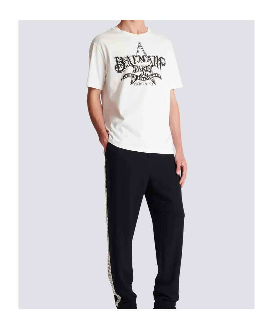 Star Printed Crewneck T-Shirt