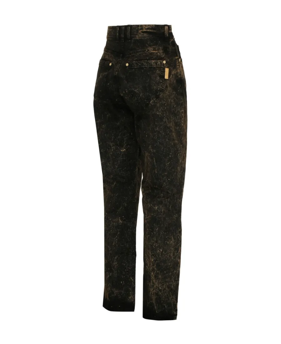 Straight Denim Marble Jeans