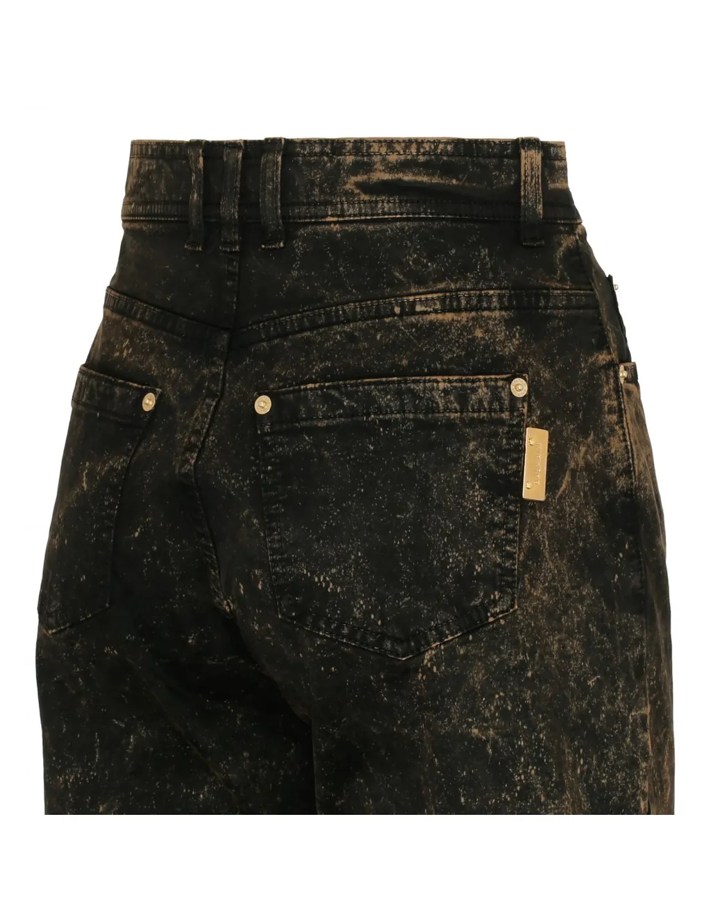 Straight Denim Marble Jeans