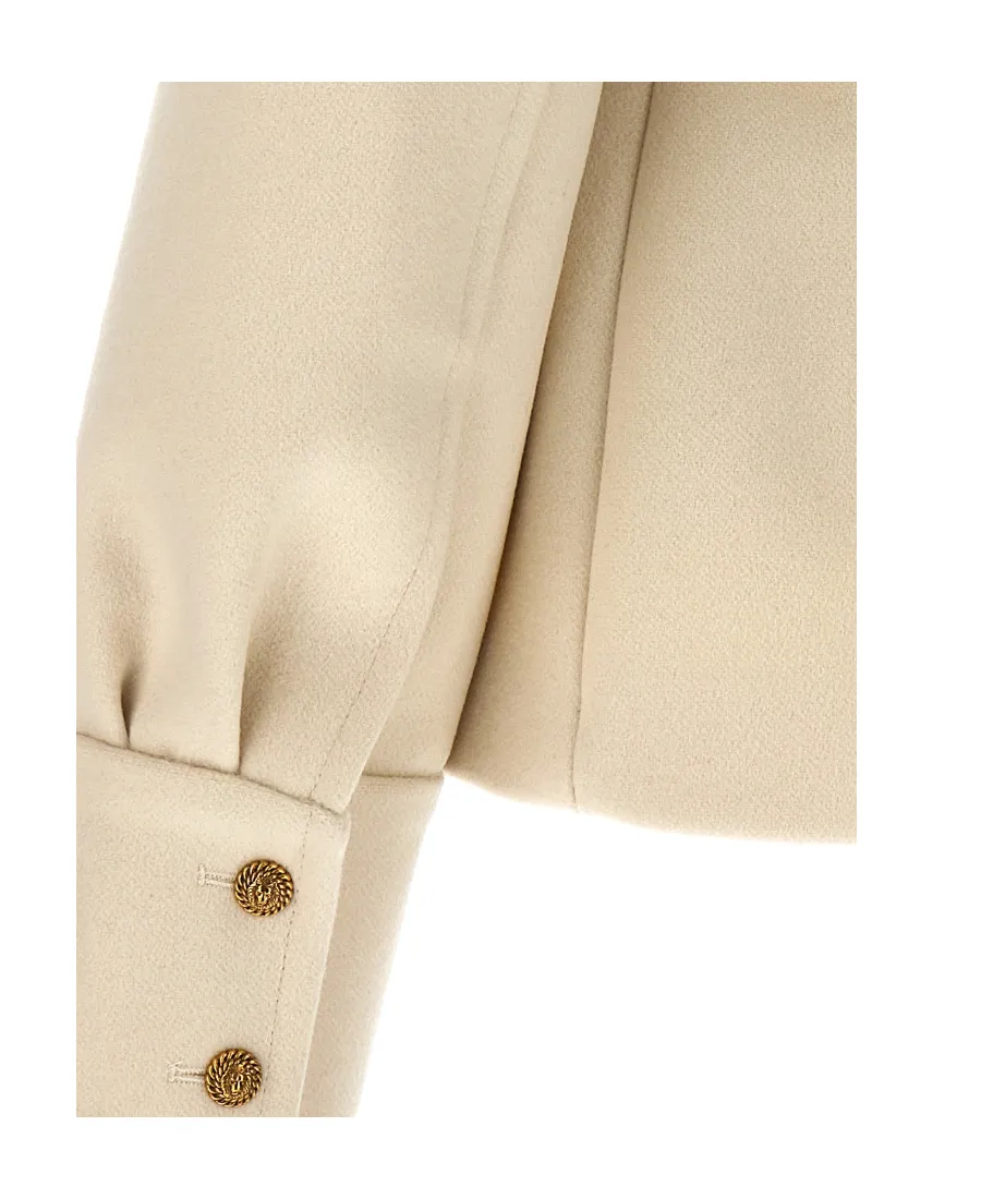 Double-Breasted Buttoned Short Coat