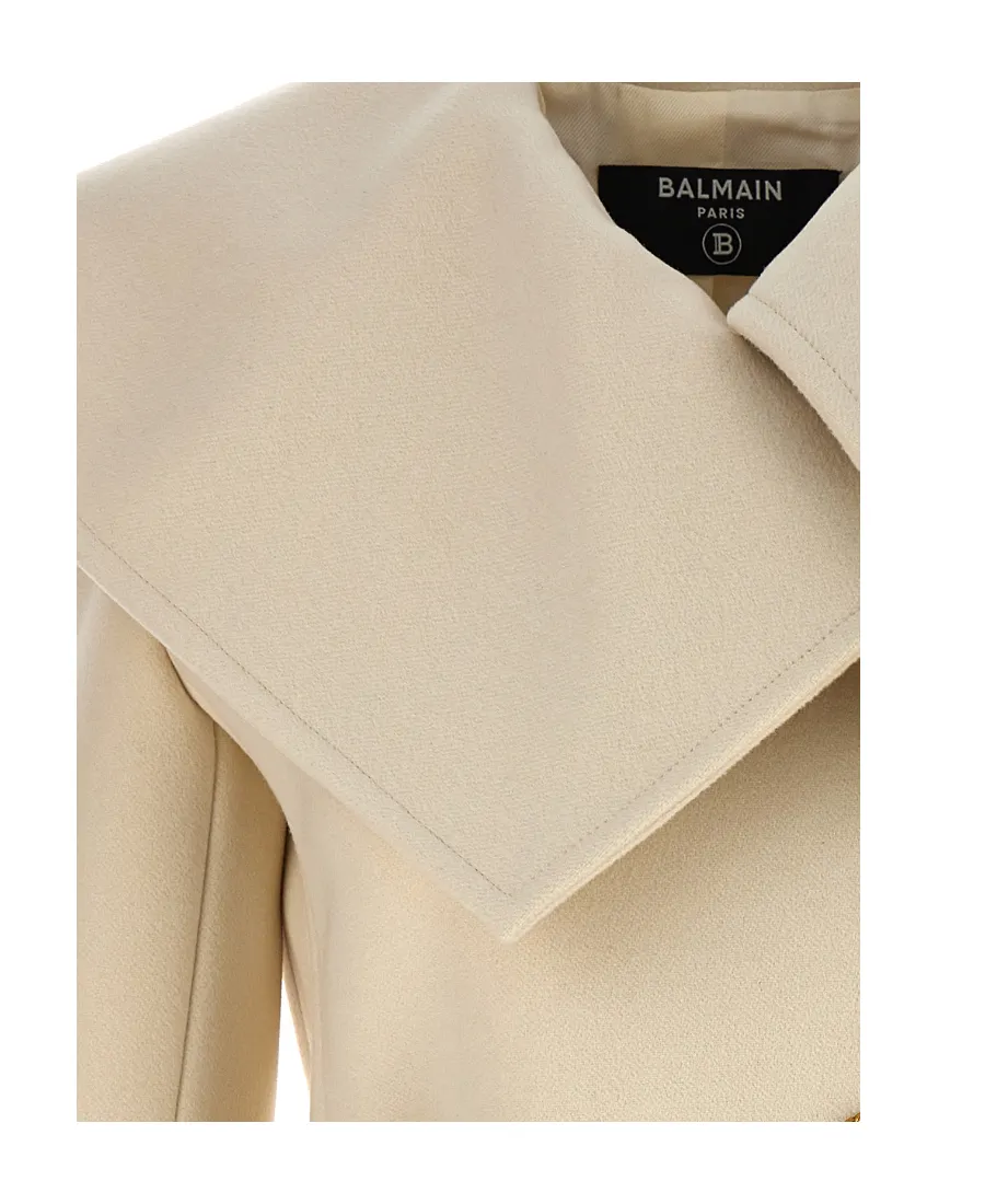 Double-Breasted Buttoned Short Coat