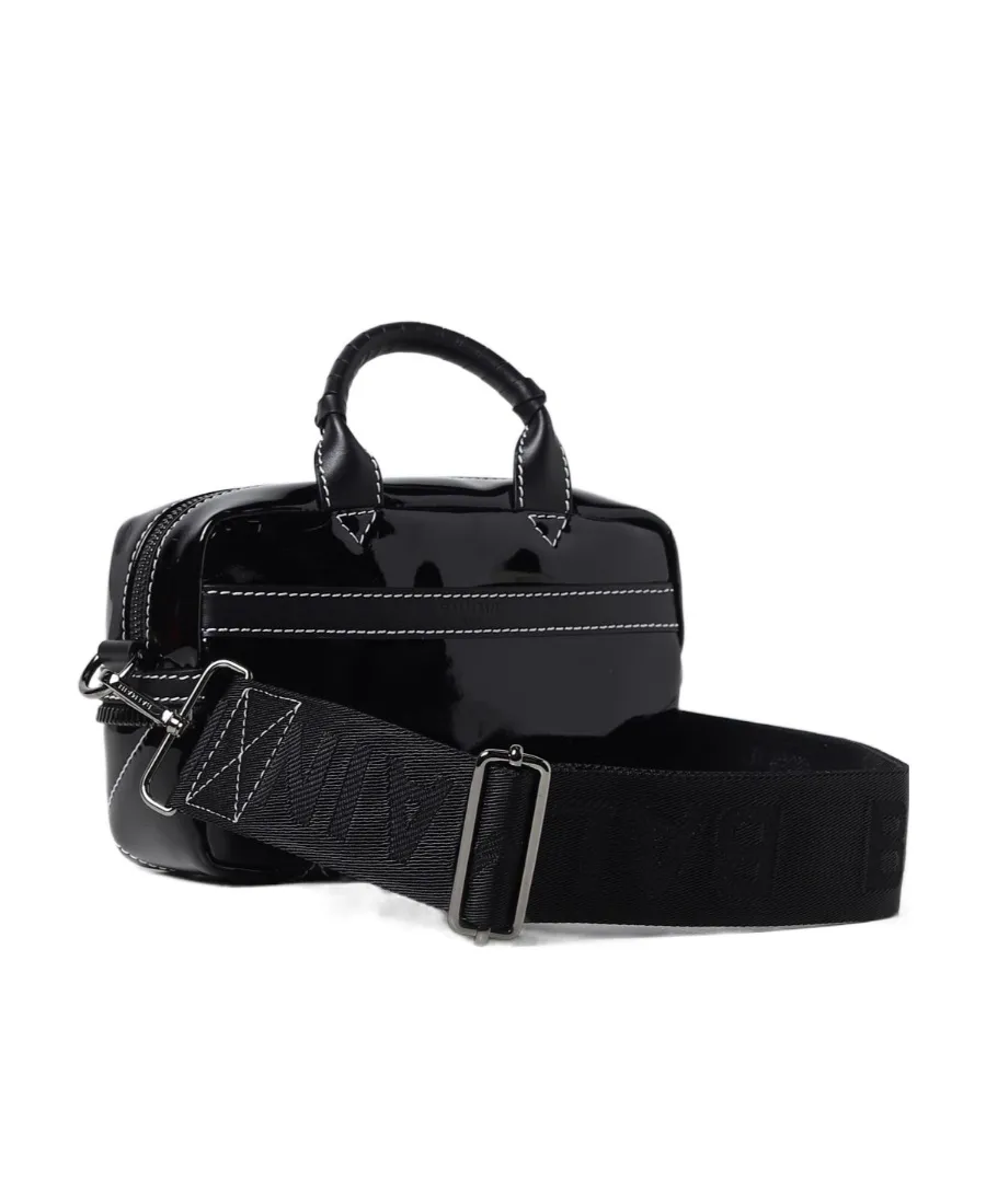 Logo Printed Top Handle Bag