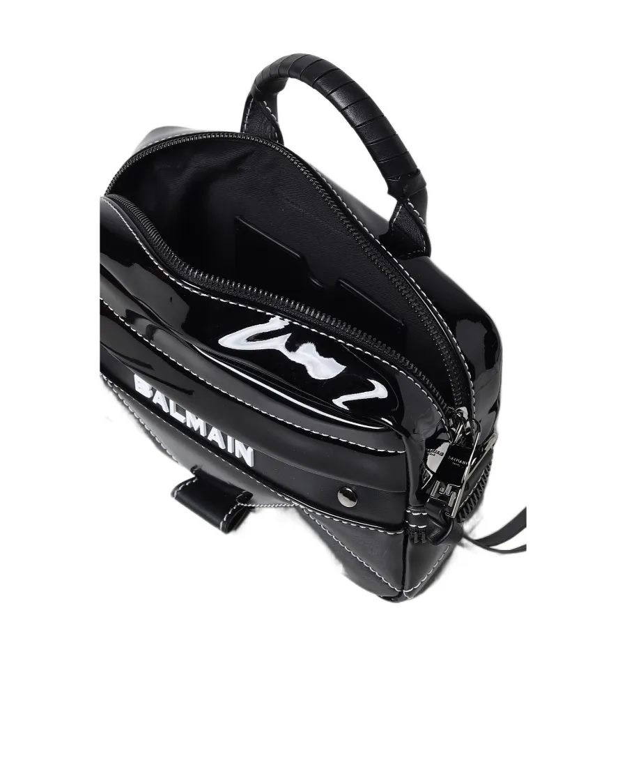Logo Printed Top Handle Bag