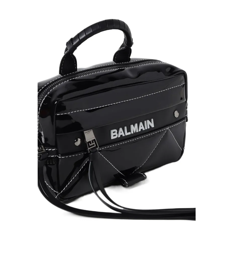 Logo Printed Top Handle Bag