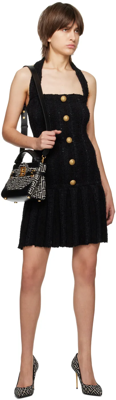 Tweed Halterneck Mini Dress