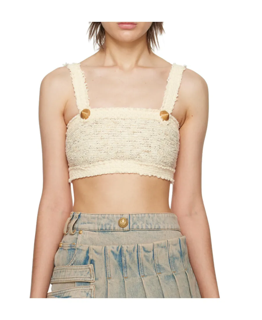 Cropped Tweed Around The Chest