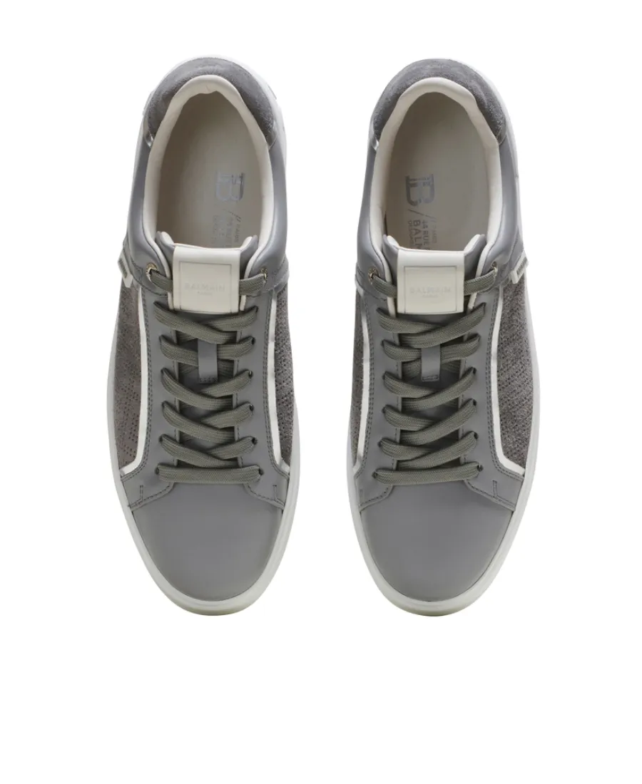 B-Court Trainers In Perforated Monogrammed Leather