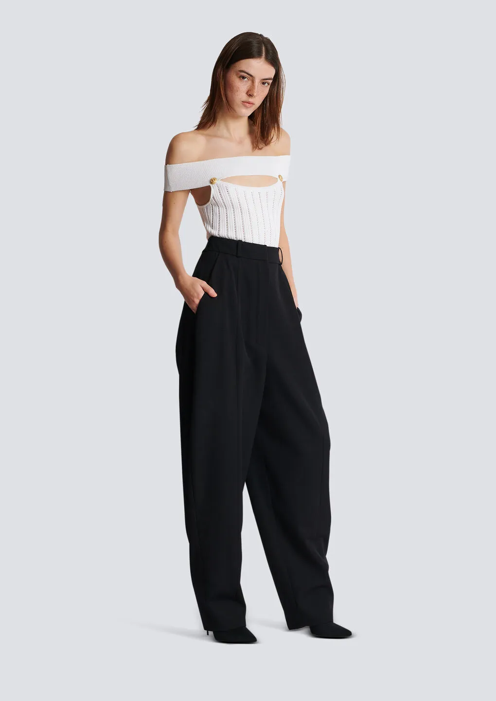 Openwork Knit Body