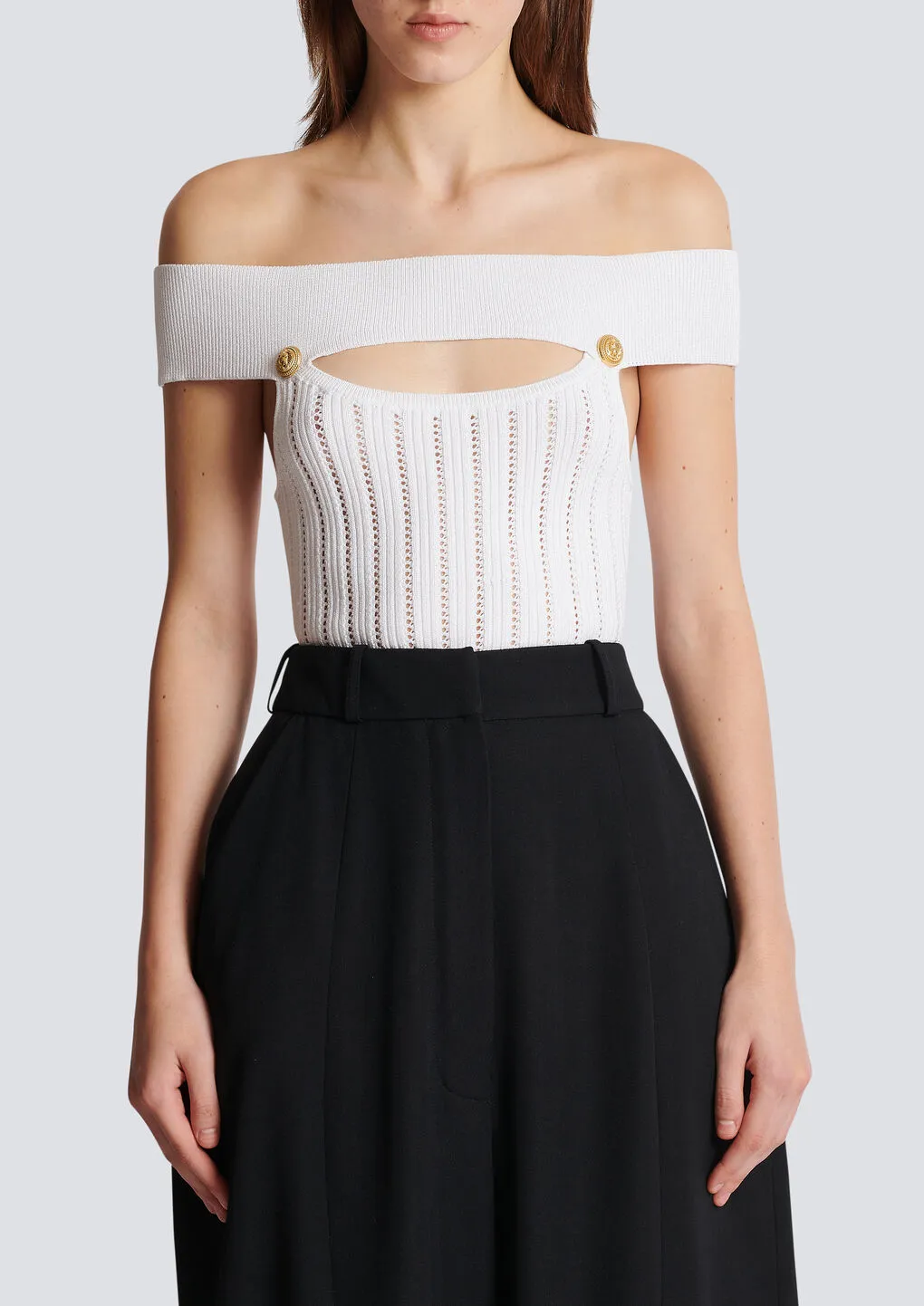 Openwork Knit Body