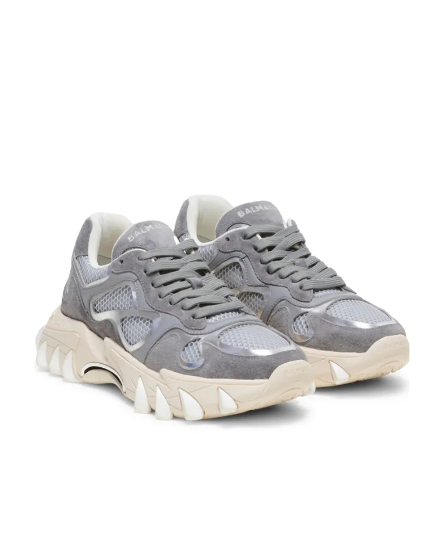 B-East Trainers In Metallic Leather And Mesh